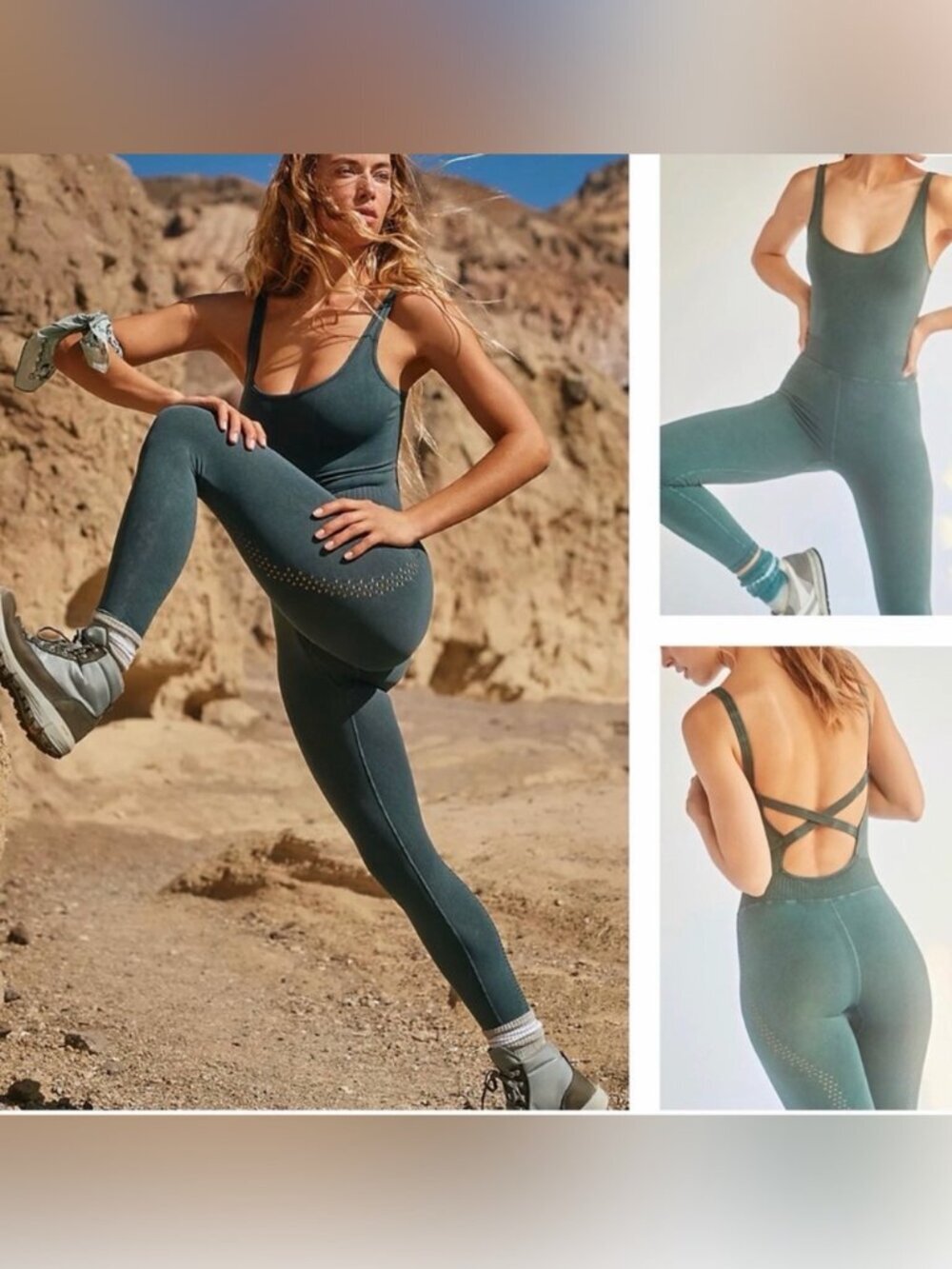 Free People Movement Good Karma One Piece Jumpsuit Size M/Lg